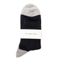 【新品】 ソックス 靴下 25〜27cm バーバリー 61169 BURBERRY ネイビー系 メンズ