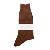【新品】 ソックス 靴下 25〜27cm バーバリー 61205 BURBERRY ブラウン系 メンズ