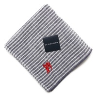 【新品】 タオルハンカチ　ストライプ  バーバリーロンドン 69171 BURBERRY LONDON ネイビー レディース