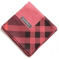 【新品】 チェック　ハンカチ  バーバリー 72790 BURBERRY レッド メンズ