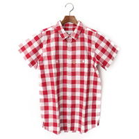 【新品】 チェックシャツ 14Y バーバリー 49326 BURBERRY レッド系×ホワイト系 ボーイズ