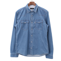 【新品】 デザインシャツ（七分袖ギンガムチェック） 2 バーバリーブラックレーベル 49911 BURBERRY BLACK LABEL ブルー系 メンズ