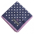 【新品】 ドット　ハンカチ  バーバリー 72786 BURBERRY ネイビー メンズ