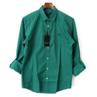 【新品】 ドット柄シャツ 2 バーバリーブラックレーベル 49898 BURBERRY BLACK LABEL グリーン系 メンズ