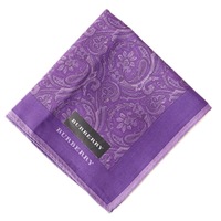【新品】 ハンカチ  バーバリーロンドン 59319 BURBERRY LONDON パープル系 レディース