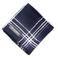 【新品】 ハンカチ  バーバリーロンドン 64127 BURBERRY LONDON ネイビー系 レディース