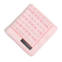 【新品】 ハンカチ 英字  バーバリー 71613 BURBERRY ピンク メンズ