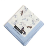 【新品】 ハンカチ 犬  バーバリー 71585 BURBERRY ブルー メンズ