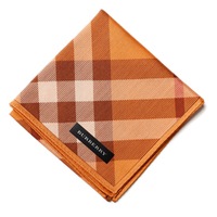 【新品】 ハンカチ　チェック  バーバリーロンドン 68743 BURBERRY LONDON オレンジ レディース