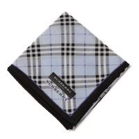 【新品】 ハンカチ　チェック  バーバリーロンドン 68915 BURBERRY LONDON ブルー レディース