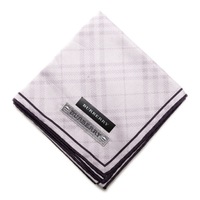【新品】 ハンカチ　チェック  バーバリーロンドン 69022 BURBERRY LONDON パープル レディース
