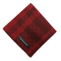 【新品】 ハンカチ　チェック  バーバリーロンドン 69156 BURBERRY LONDON レッド レディース