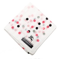 【新品】 ハンカチ　ドット  バーバリーロンドン 69065 BURBERRY LONDON ホワイト レディース