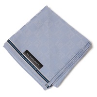 【新品】 ハンカチ　ロゴ  バーバリーロンドン 68903 BURBERRY LONDON ブルー レディース