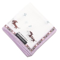【新品】 ハンカチ　犬  バーバリーロンドン 69202 BURBERRY LONDON ホワイト レディース