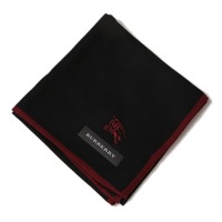 【新品】 ハンカチ　無地  バーバリーロンドン 68910 BURBERRY LONDON ブラック レディース