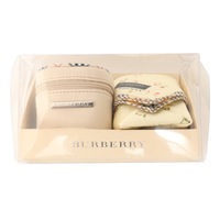 【新品】 ハンカチ、小物入れセット  バーバリーロンドン 47835 BURBERRY LONDON イエロー系×ベージュ系 レディース