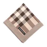 【新品】 ハンカチ（チェック）  バーバリー 50537 BURBERRY ベージュ系 メンズ