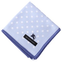 【新品】 ハンカチ（ドット）  バーバリー 57898 BURBERRY ブルー系 メンズ