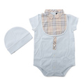 【新品】 ベビー服セット 12M バーバリー 46302 BURBERRY ライトブルー系 ボーイズ
