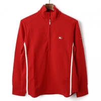 【新品】 ポロシャツ L バーバリーゴルフ 56911 BURBERRY GOLF レッド系 レディース