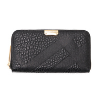 【新品】 ラウンド長財布 19.5×11×2cm バーバリー y-000627 BURBERRY ブラック系 レディース