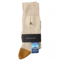 【新品】 靴下 25〜26 バーバリー 56796 BURBERRY ベージュ系 メンズ