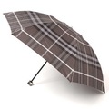 【新品】 折り畳み傘 チェック 袋付き ゴールドディテール 55サイズ 親骨55cm 折りたたみ時24cm バーバリー 71865 BURBERRY グレー メンズ