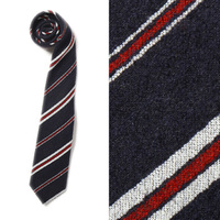 【新品】バーバリーブラックレーベル ストライプネクタイ 36414 ネイビー系 メンズ 