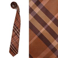 【新品】バーバリーロンドン チェックネクタイ 41070 ブラウン系 メンズ 暖かい色合いのネクタイ