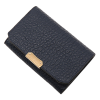 【新品】金プレート付き財布 バーバリーロンドン サイズ14.5×9.5×3.5cm ブルー系 y-000465 メンズ レディース