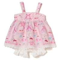 【50%OFF】ケーキ柄キャミチュニック×パンツセット