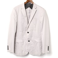 シャドーストライプテーラードシングルジャケット M バーバリーブラックレーベル 71233 BURBERRY BLACK LABEL グレー メンズ
