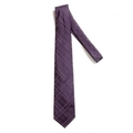 シャドーチェックシルクネクタイ  バーバリーブラックレーベル 67304 BURBERRY BLACK LABEL パープル メンズ