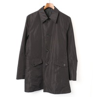 シャドーチェックリバーシブルロングコート M バーバリーブラックレーベル 71240 BURBERRY BLACK LABEL ブラック メンズ