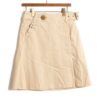 スカート　ベルト付き ベージュ 38 バーバリーブルーレーベル 67983 BURBERRY BLUE LABEL ベージュ レディース