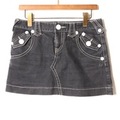 ステッチデザインデニムスカート 25 バーバリーブルーレーベル br01002269 BURBERRY BLUE LABEL グレー レディース