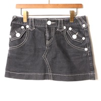 ステッチデザインデニムスカート 25 バーバリーブルーレーベル br01002269 BURBERRY BLUE LABEL グレー レディース