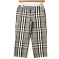 チェックカプリパンツ 38 バーバリーロンドン 61997 BURBERRY LONDON グレー系 レディース