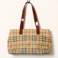 チェックトート　バッグ  バーバリーロンドン br01000939 BURBERRY LONDON レッド レディース
