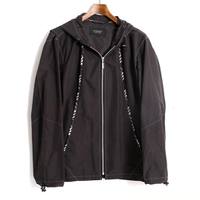 チェックラインジップアップジャンパーブルゾン L バーバリーブラックレーベル 67935 BURBERRY BLACK LABEL ブラック メンズ