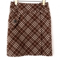 チェック柄スカート 36 バーバリーブルーレーベル 62616 BURBERRY BLUE LABEL ブラウン系 レディース