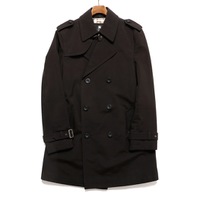 チンストラップ付ウエストベルト　ショートトレンチコート L バーバリーブラックレーベル 65279 BURBERRY BLACK LABEL ブラック メンズ