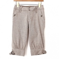 ツイードハーフパンツ 36 バーバリーブルーレーベル 62611 BURBERRY BLUE LABEL ブラウン系 レディース