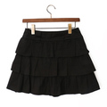 デザインスカート 36 バーバリーブルーレーベル 46781 BURBERRY BLUE LABEL ブラック系 レディース