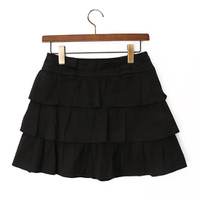 デザインスカート 36 バーバリーブルーレーベル 46781 BURBERRY BLUE LABEL ブラック系 レディース