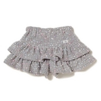 【50%OFF】ネップ入りティアードキュロット