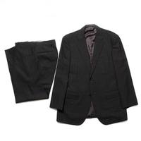 ノッチドラペルブロックチェックテーラードシングルジャケットスーツ 96AB5 バーバリーロンドン 66190 BURBERRY LONDON グレー メンズ