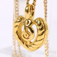 ハートモチーフネックレス 21551 バーバリー ゴールド レディース