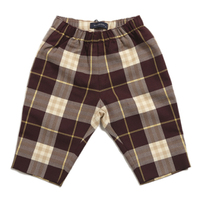 バーバリー  パンツ 37579 ブラウン系  チェック柄でオシャレな子供向けパンツ